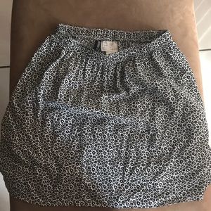 H&M black and white Floral skirt